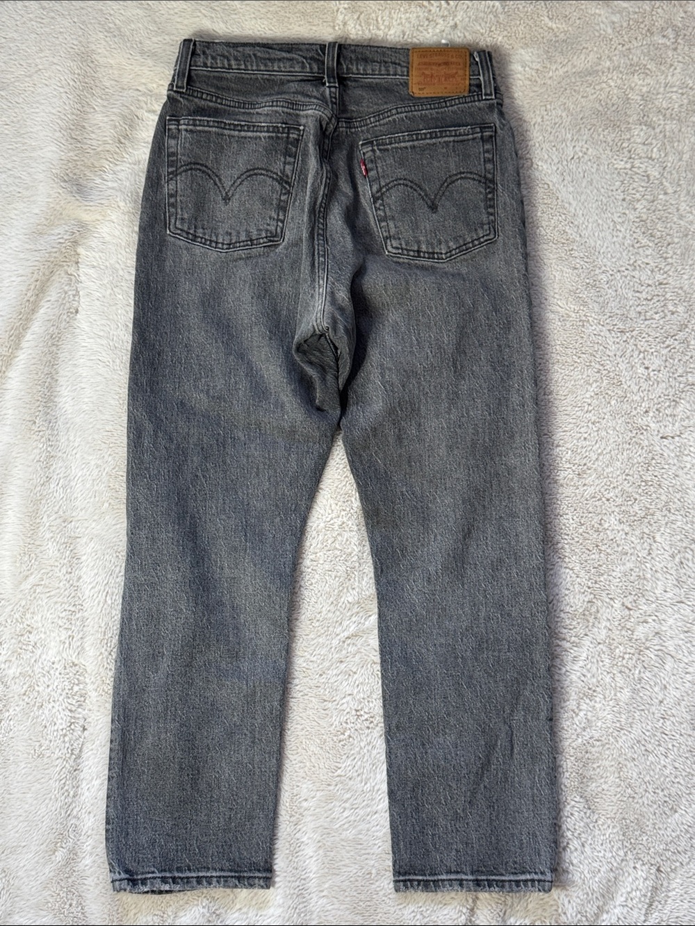 Levis Premium 501 Jeans Size 27x26 Faded Black